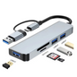 Assortix® USB-C Hub 5-in-1 – USB 3.0 & SD/TF Kaartlezer – Voor Laptop, Desktop & Tablet
